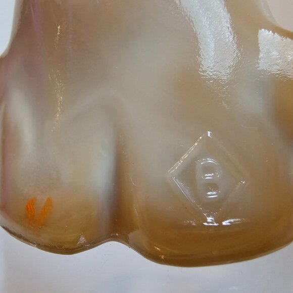 Boyd Art Glass Chuckles the Clown Hand Painted Caramel Brown Vintage 4" - Picture 5 of 8